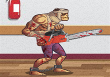Zombie warrior man