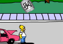 Homer caza Duff