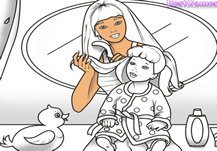 After Bath Coloring