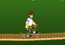 Ben 10 Skateboarding