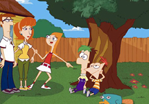 Phineas y Ferb en el Patio