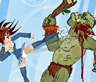 Schoolgirl vs Orcs